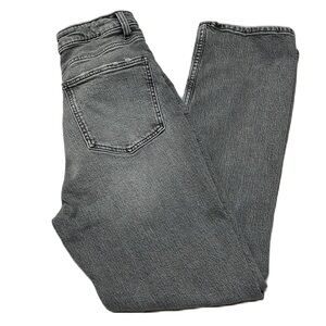 Zara, Acid Wash Gray, 5 pockets Straight Leg Jeans, 98% Cotton, Size 6